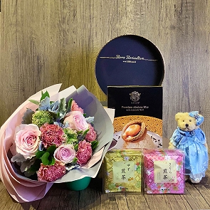 MD-HA24 Reign Premium Abalone Rice and Sencha Hamper